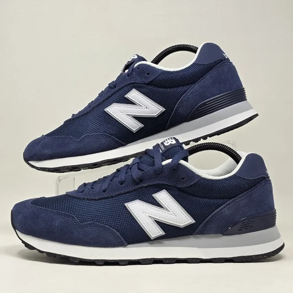 NEW BALANCE 515 Classic Sneakers Men's Size 8.5 Navy White ML515NVY New